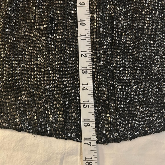 J CREW COLLECTION Naomi Feather Sequin Embellished SILK Mini Skirt 0 - Picture 12 of 15